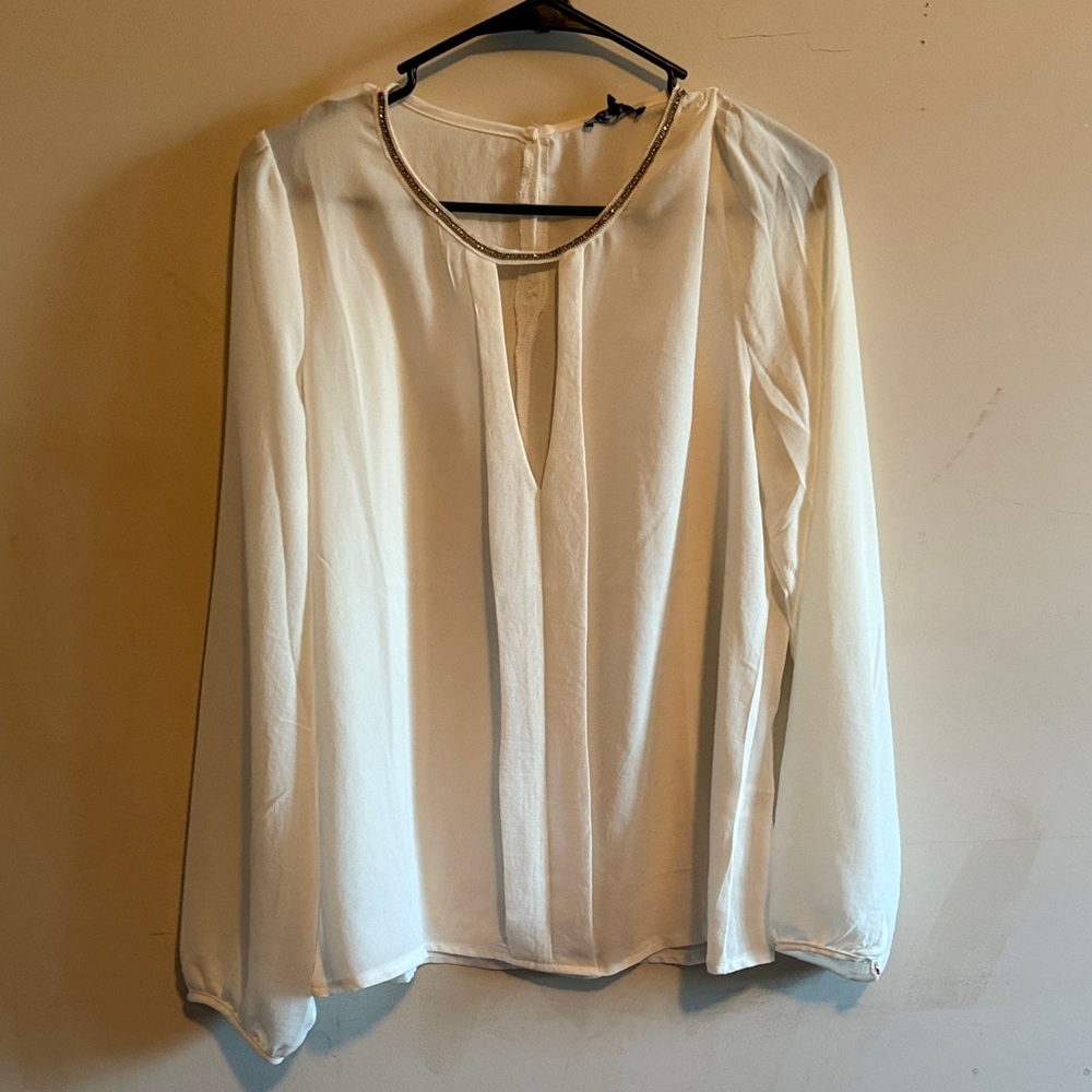 Elegant White Women's Blouse